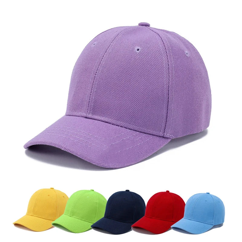 Fashion Candy Color Kids Baseball Cap Sun Protection
