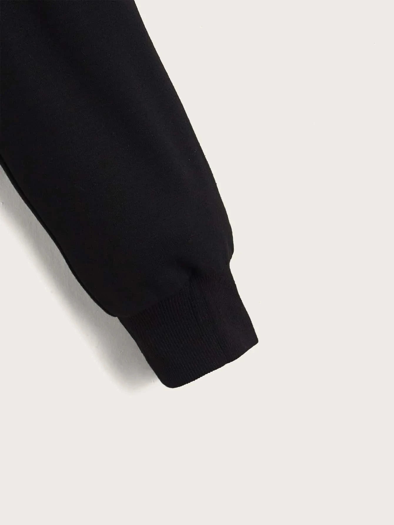 Street Sport Drop Shoulder Drawstring Hollow Out Super