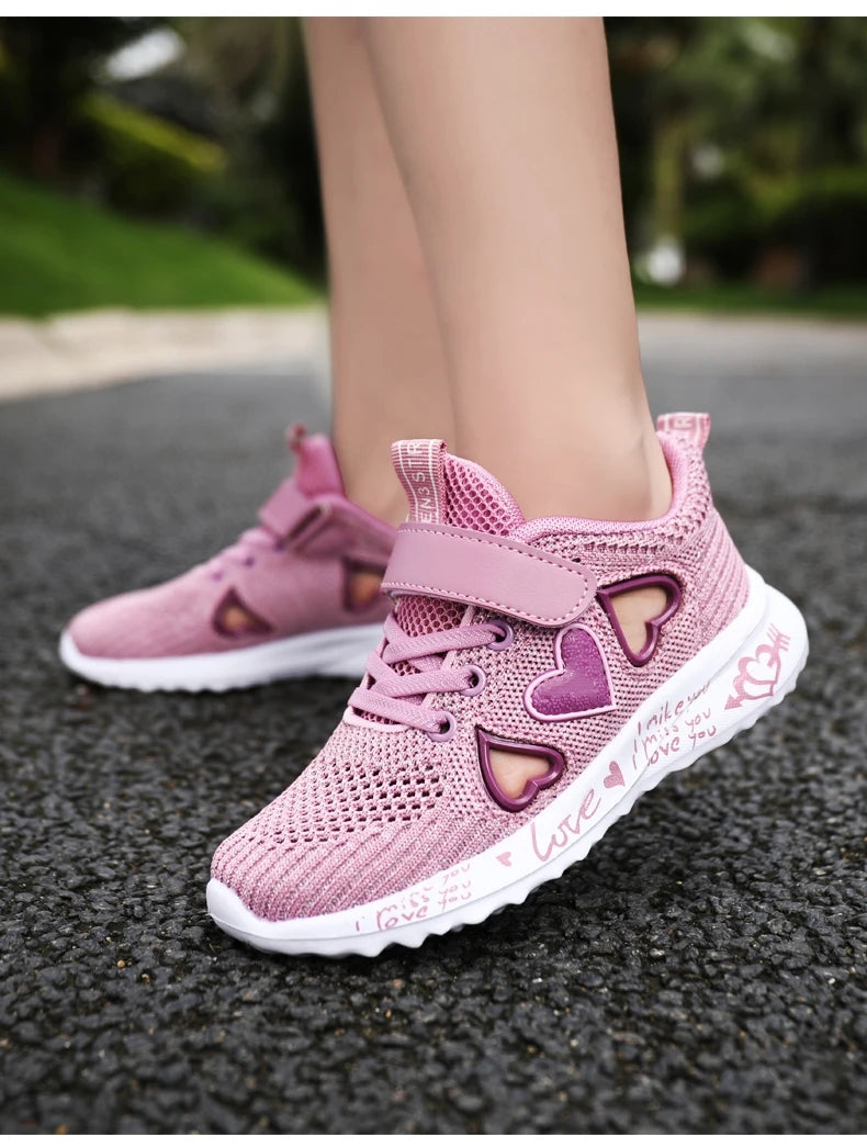 Girls Casual Shoes Light Mesh Sneakers Kids Summer