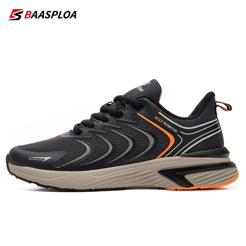 Baasploa Men's Cushioned Running Trainers