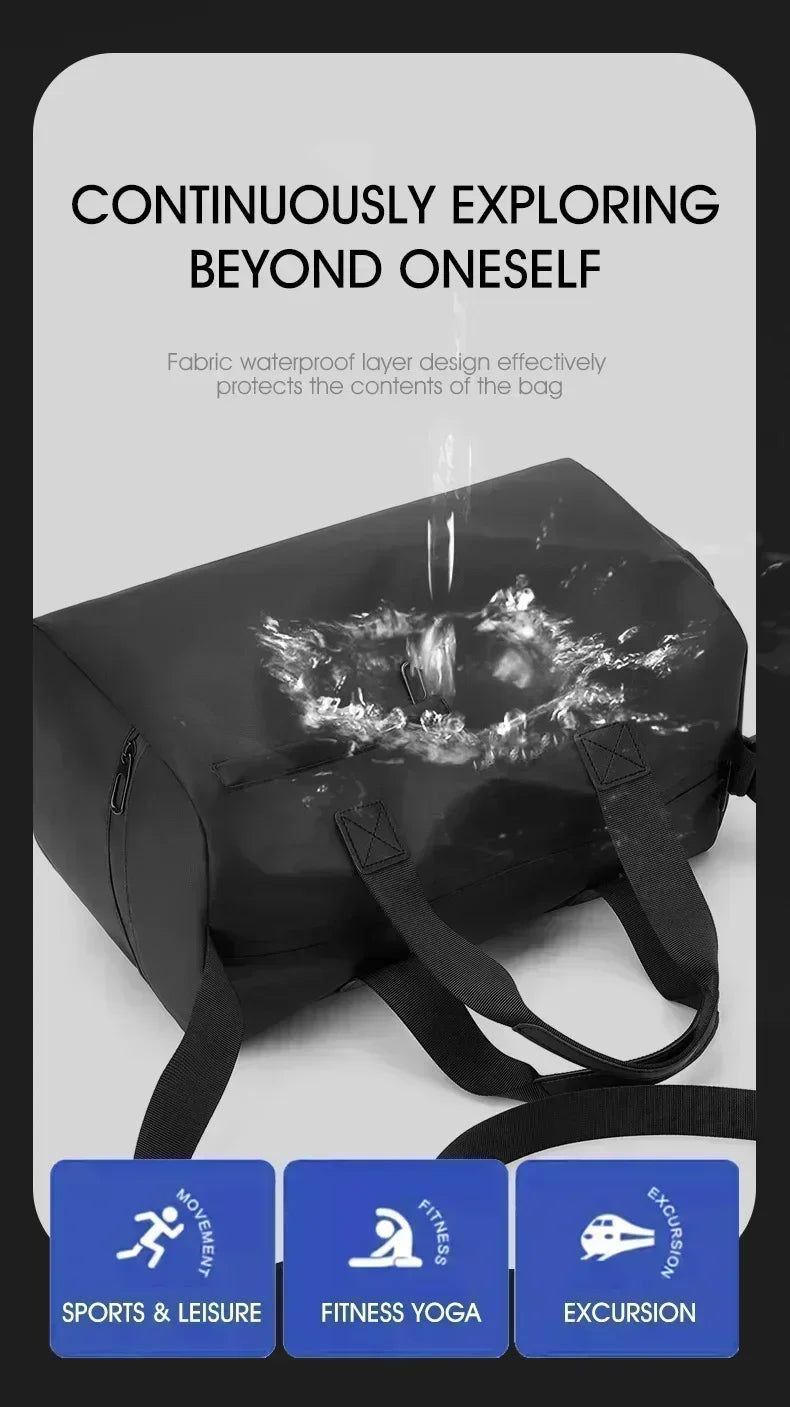 Zipper Large Capacity Oxford Travel Bags Solid Fitness