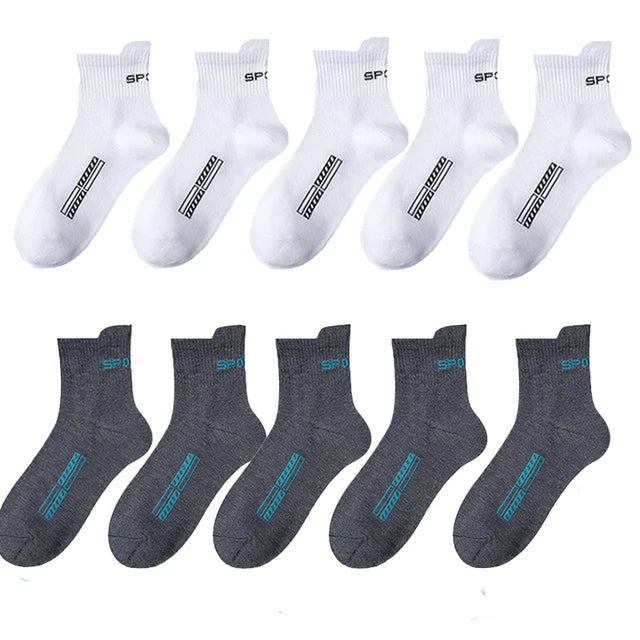 10/20Pairs High Quality Men's Socks Casual Breathable Cotton