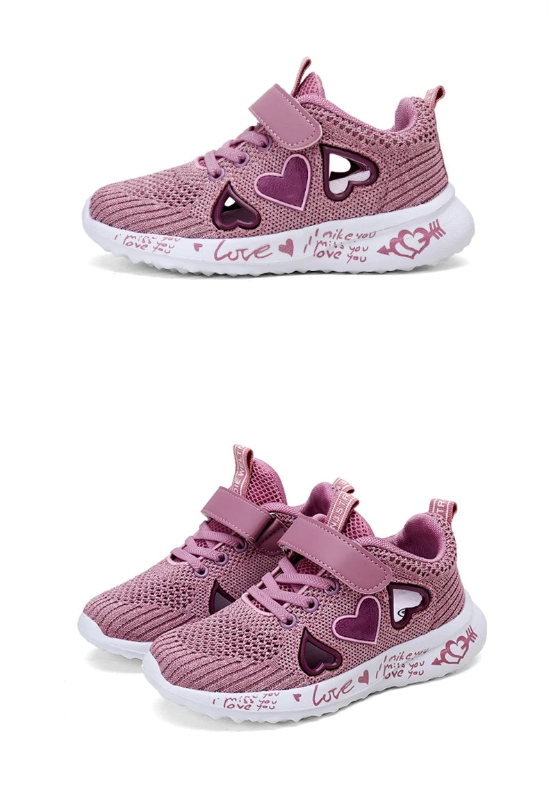 Girls Casual Shoes Light Mesh Sneakers Kids Summer