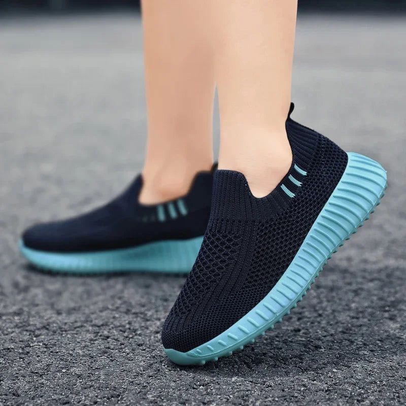 Kids' Slip-On Sock-Style Running Trainers
