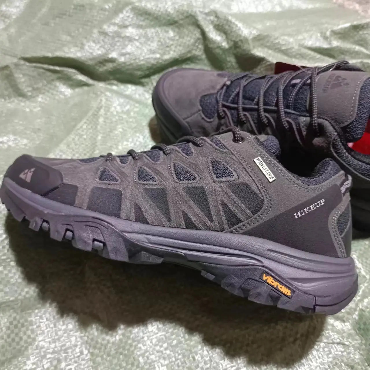 HIKEUP New Arrival Mens Hiking Shoes Breathable Lace