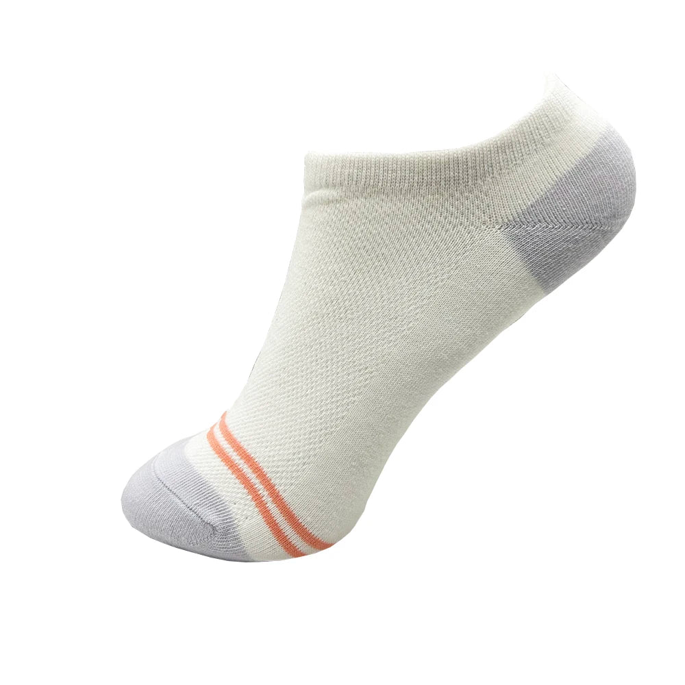 Women's Cotton No-Show Socks, 4 Pairs