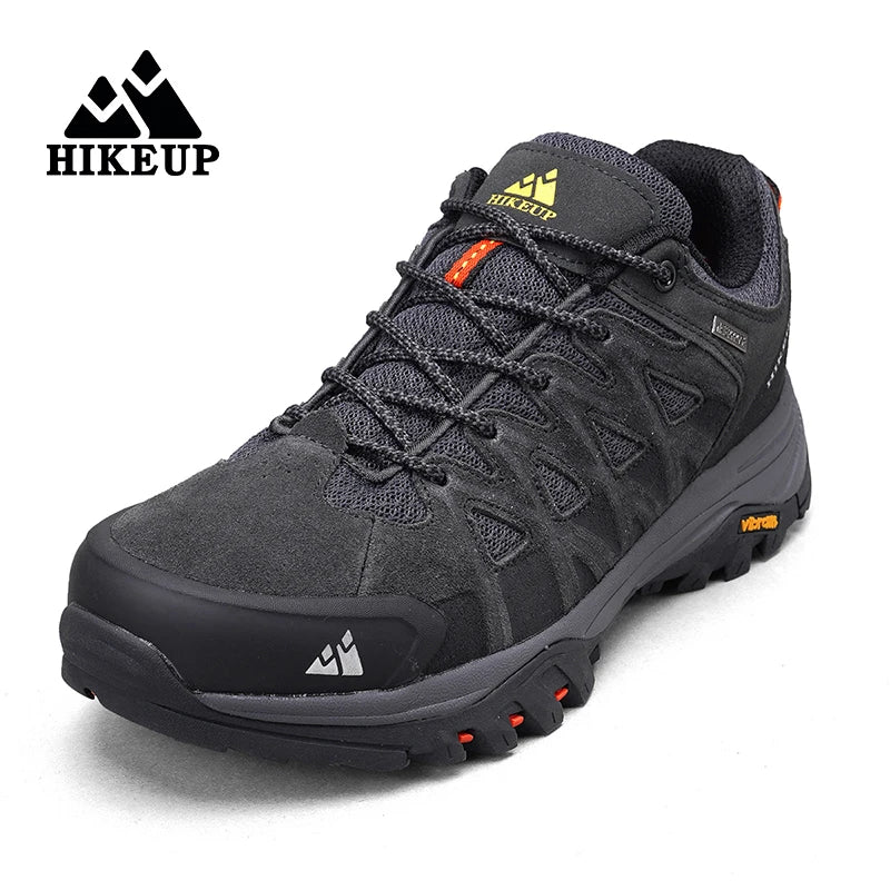 HIKEUP New Arrival Mens Hiking Shoes Breathable Lace