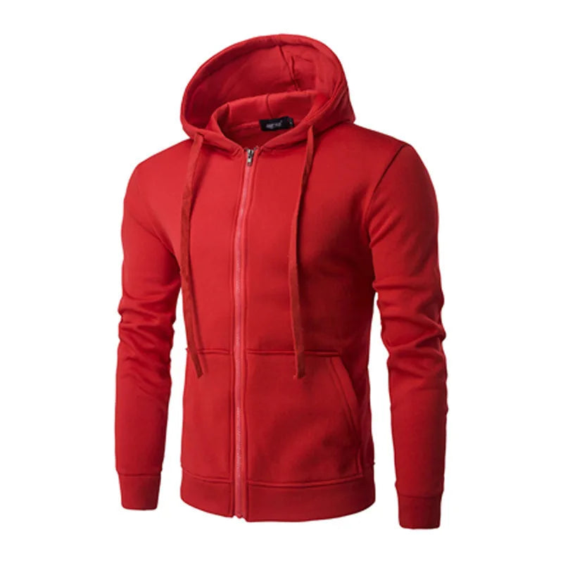 Men's Full-Zip Hooded Sweatshirt Jacket