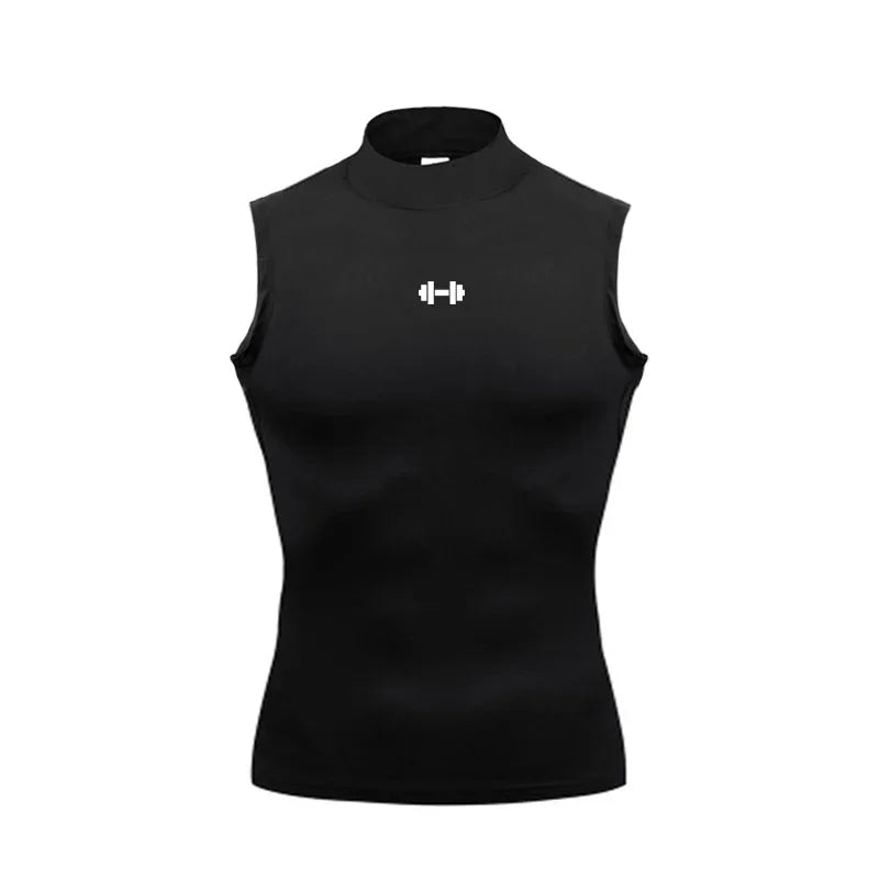 Compression Shirt Men Summer Sportswear Running Vest Elastic
