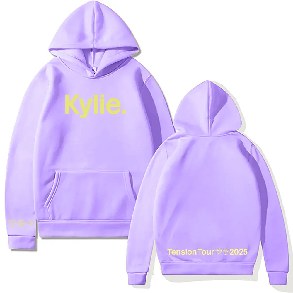 Kylie Minogue Tension Tour Logo Hoodie Hip Hop
