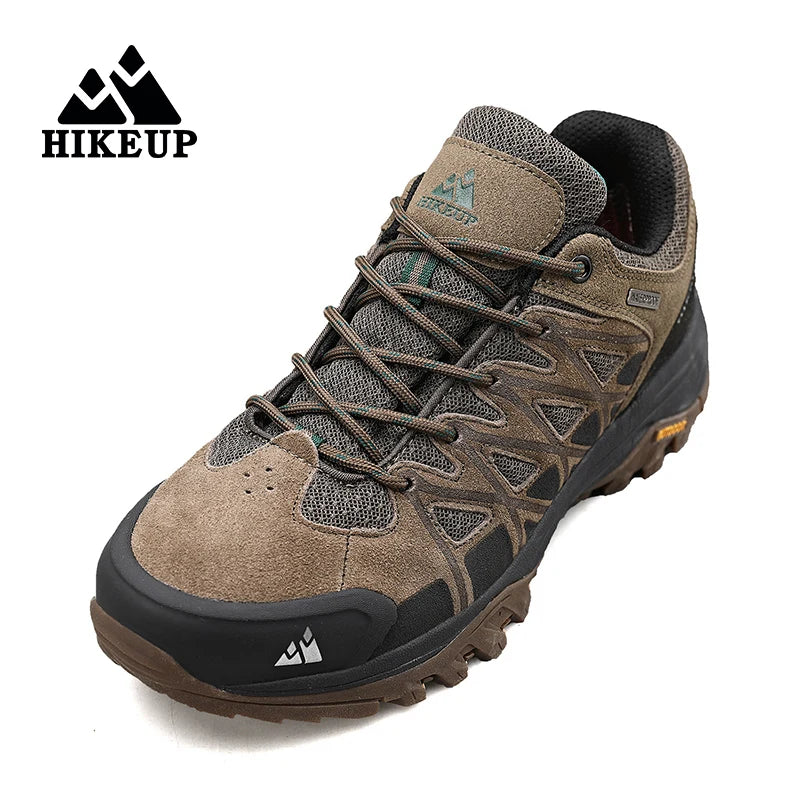 HIKEUP New Arrival Mens Hiking Shoes Breathable Lace