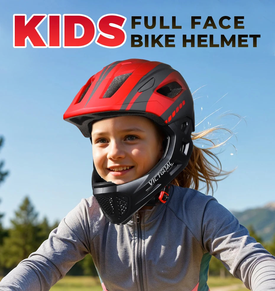 VICTGOAL Kids' Detachable Full-Face Bike Helmet, image 8 of 23