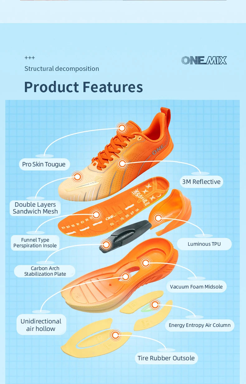 ONEMIX Men's Cushioned Running Trainers, image 17 of 66