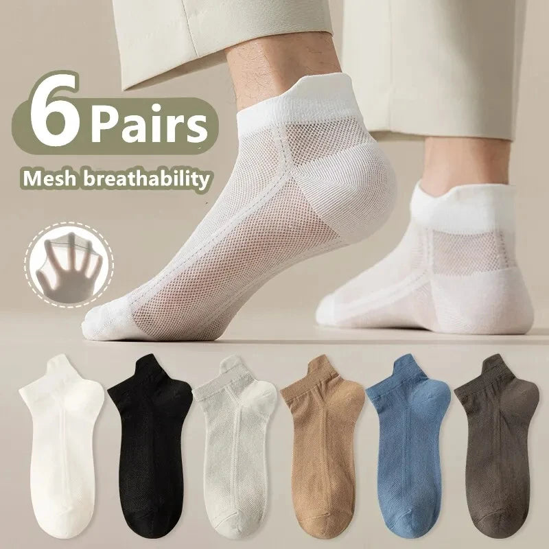 Men's Breathable Cotton Ankle Socks