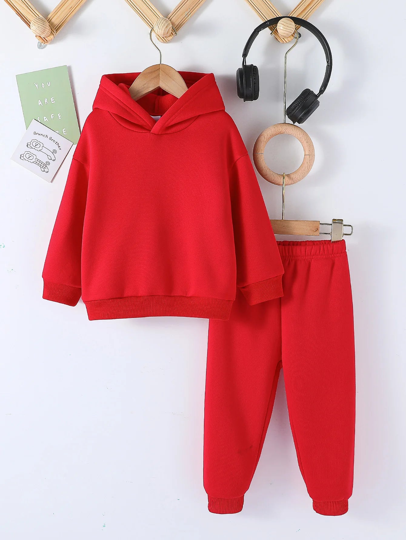 Kids Fashion 2pcs Pullover Hoodie+Pants Suits 1-8Y Years