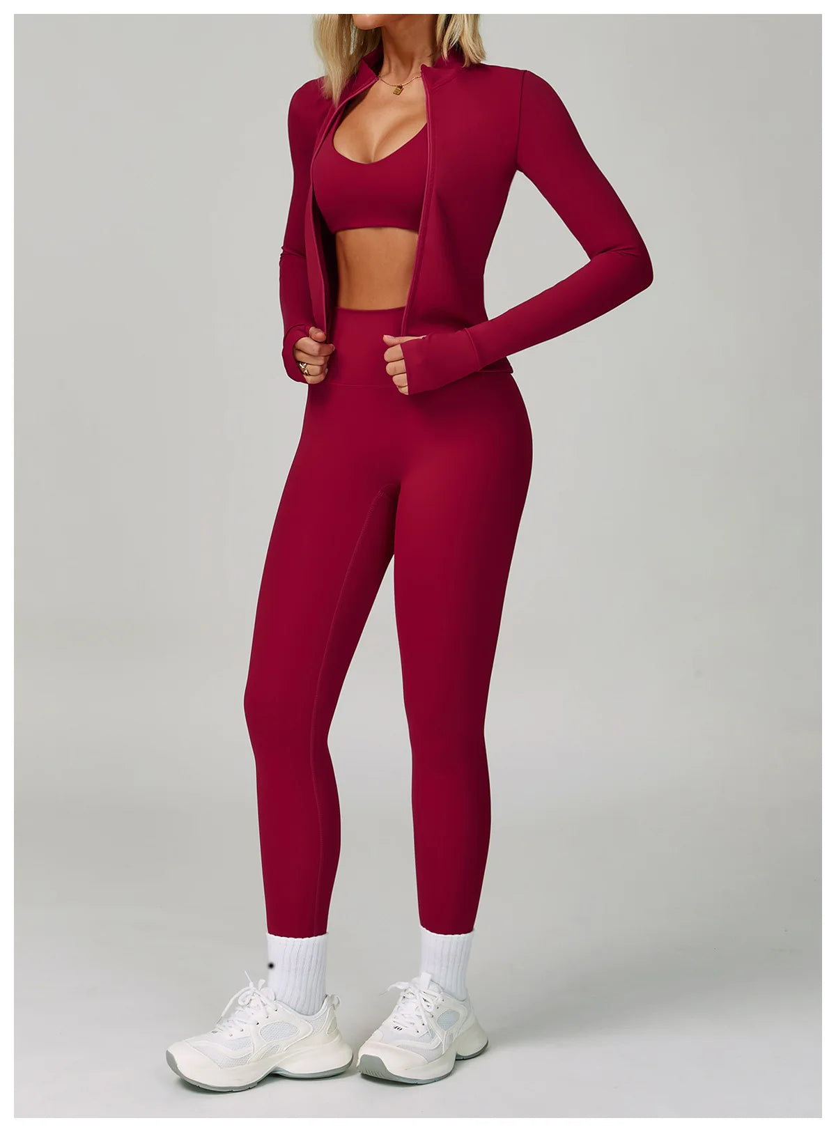 2 Piece Yoga Clothes Women Sport Set Tracksuit