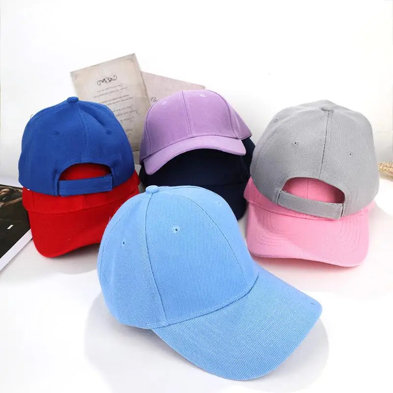 Fashion Candy Color Kids Baseball Cap Sun Protection