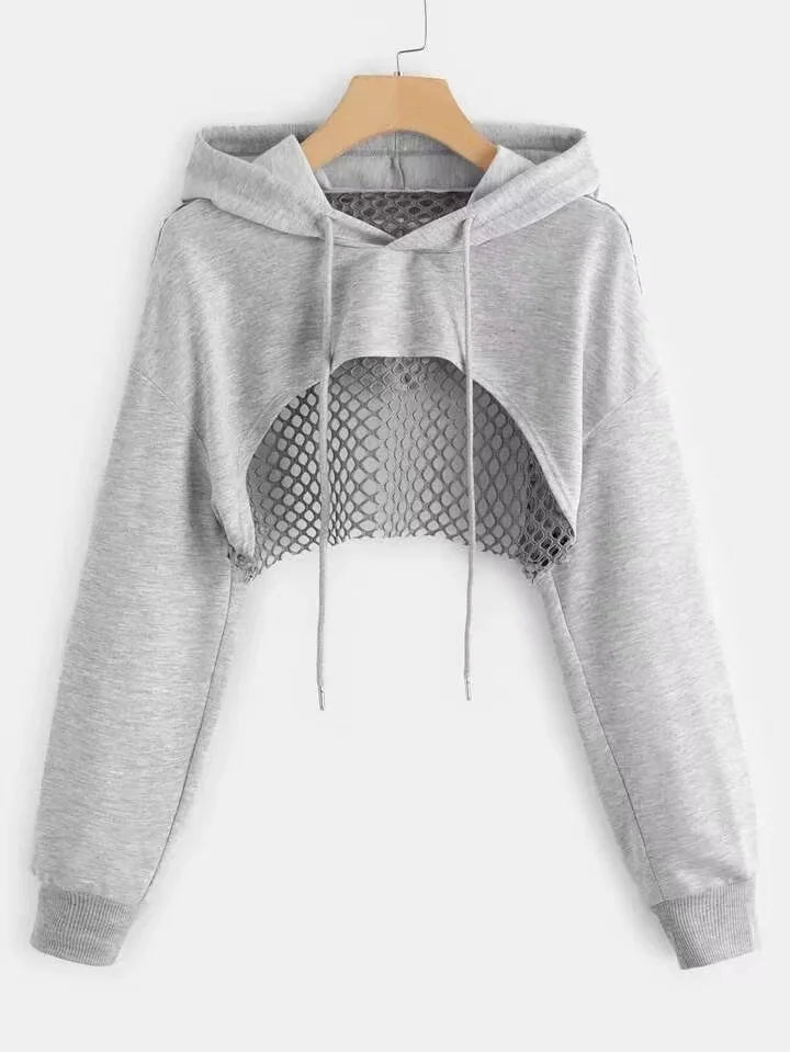 Women's Cut-Out Drop-Shoulder Hoodie, image 7 of 7
