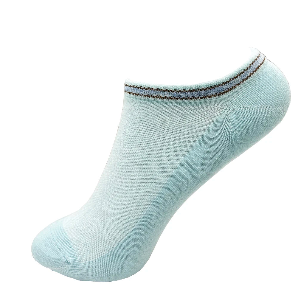 Women's Cotton No-Show Socks, 4 Pairs