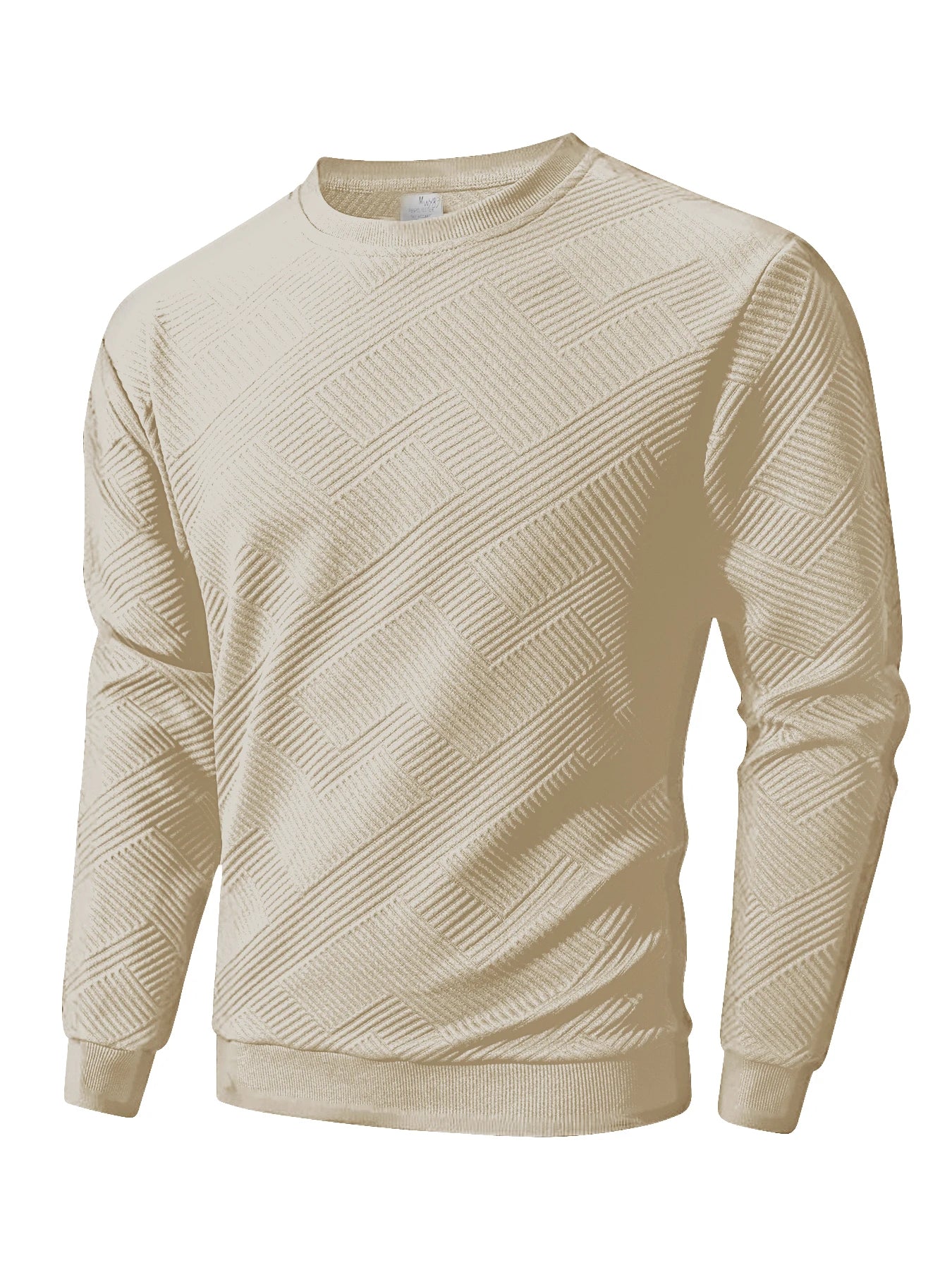 Men's Crew Neck Sweatshirts Spring Autumn Warm Basic