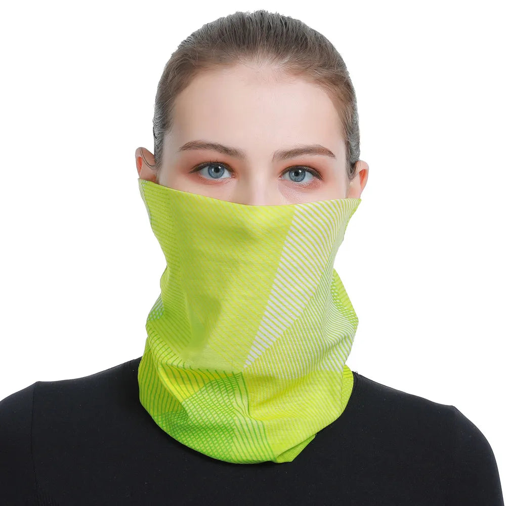 Unisex Gradient Print Bandana Neck Gaiter, image 7 of 44