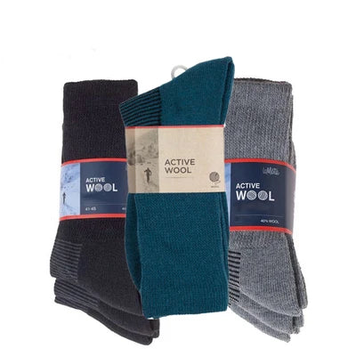 Merino Wool Hiking Socks Men Women Winter Thermal