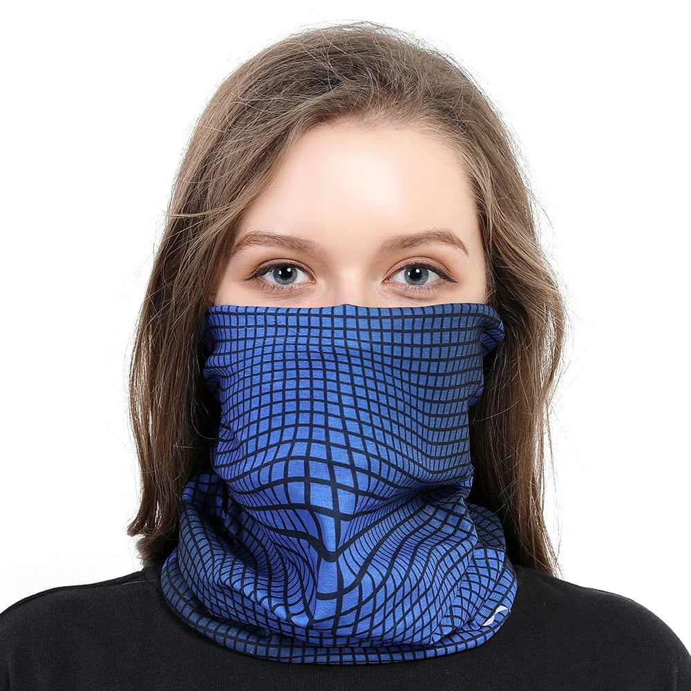 Unisex Gradient Print Bandana Neck Gaiter, image 9 of 44