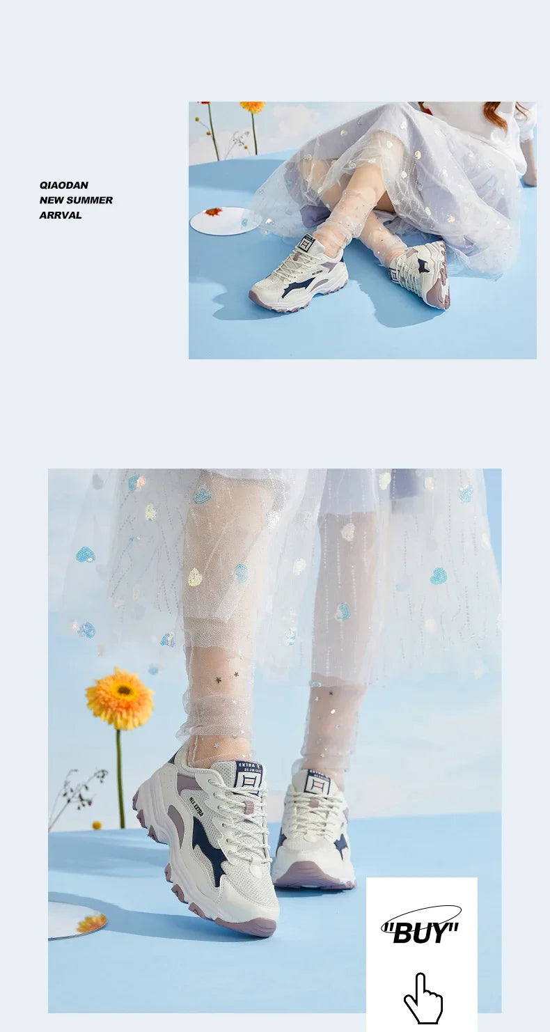 QIAODAN Leisure Shoes Women 2023 Fashion Sports Shoes
