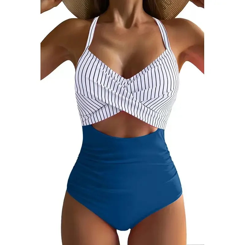 Women's Cross-Back One-Piece Swimsuit, image 25 of 33