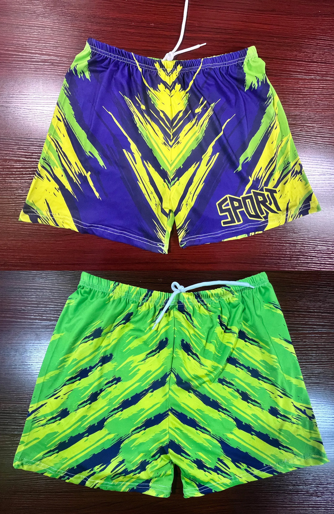 Men's 3D Print Swim Shorts, Sizes L-5XL