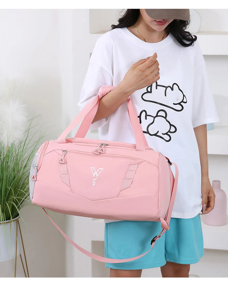 Woman Sports Gym Handbag Waterproof Fitness Training Bag