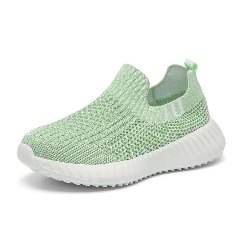 Kids' Slip-On Sock-Style Running Trainers