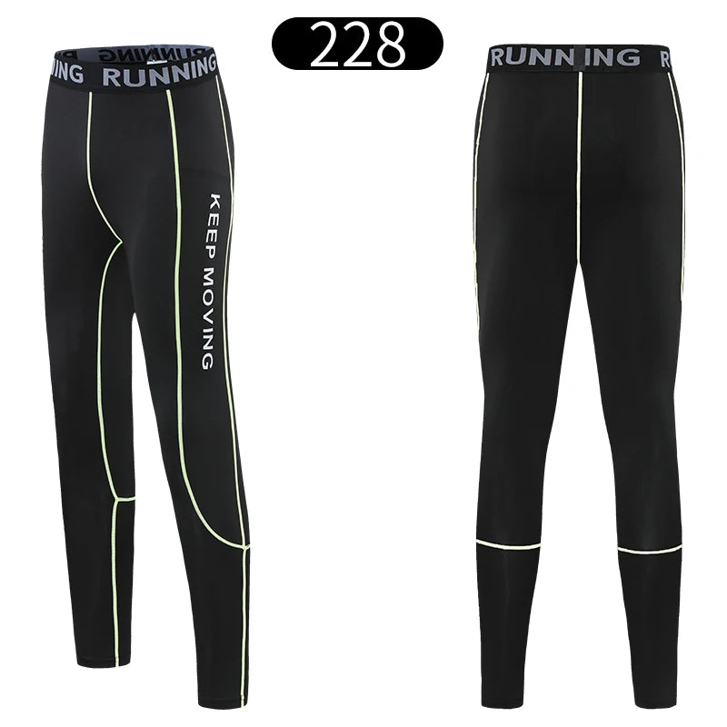 Mens Compression Pants Quick Dry Sportswear Running Tights