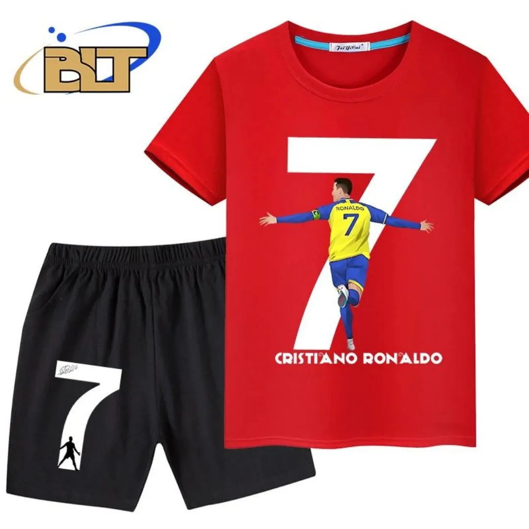 2025 Summer Ronaldo 3D Printed Summer Children's T-shirt