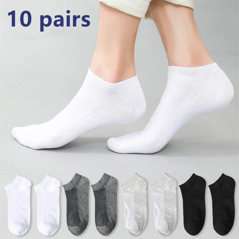 Men's Breathable Cotton Ankle Socks