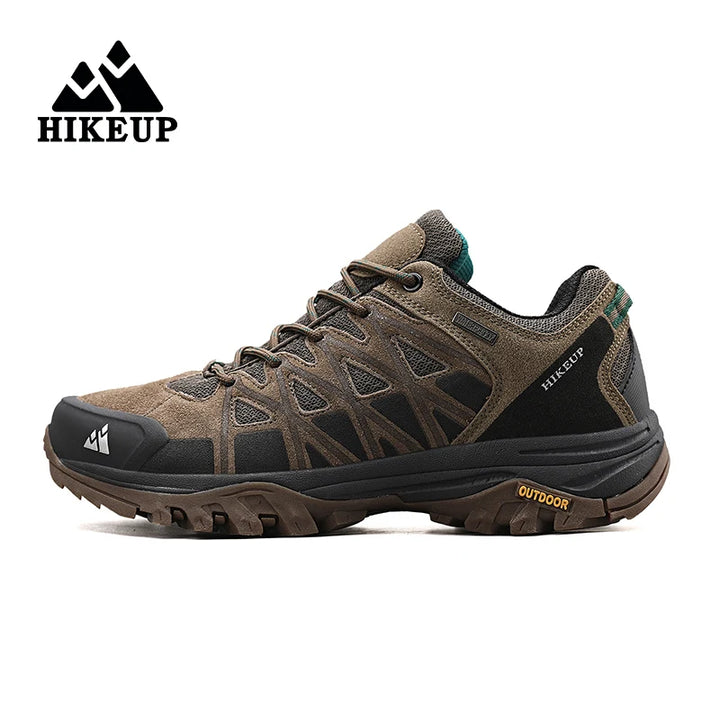 HIKEUP Men's Breathable Lace-Up Hiking Shoes