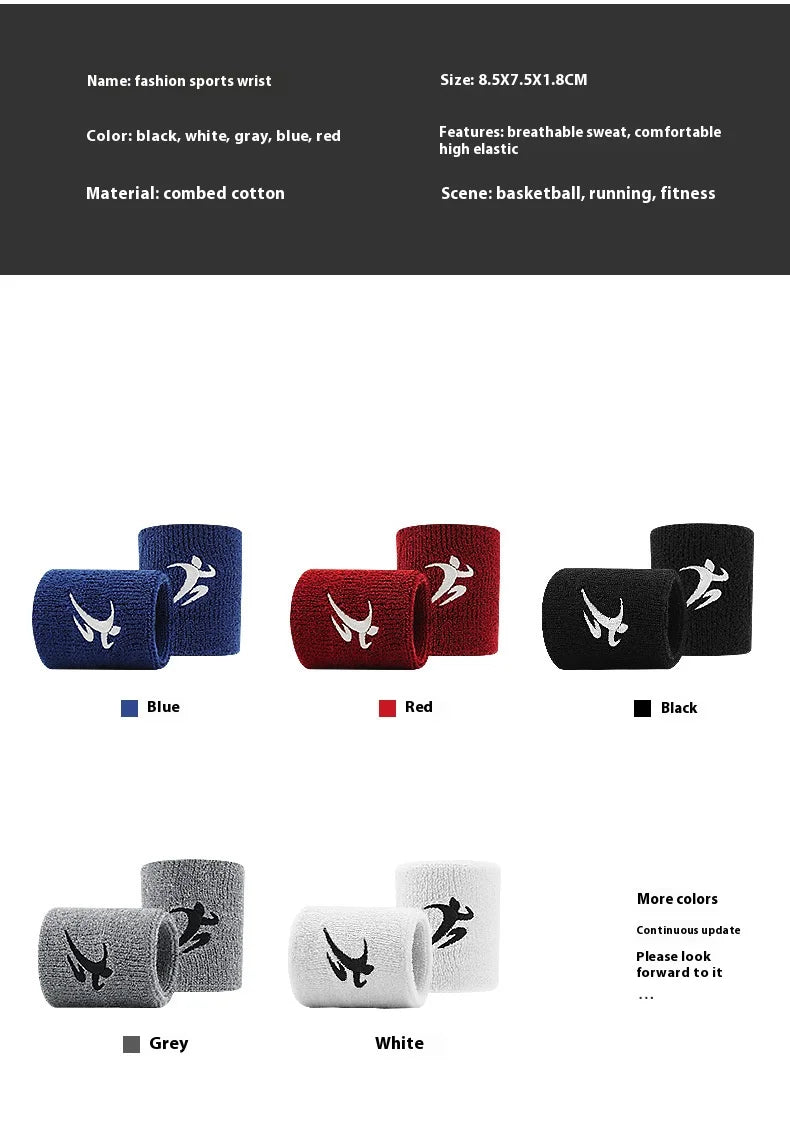 Sports Wristbands Men Women - Breathable Sweat Absorbing
