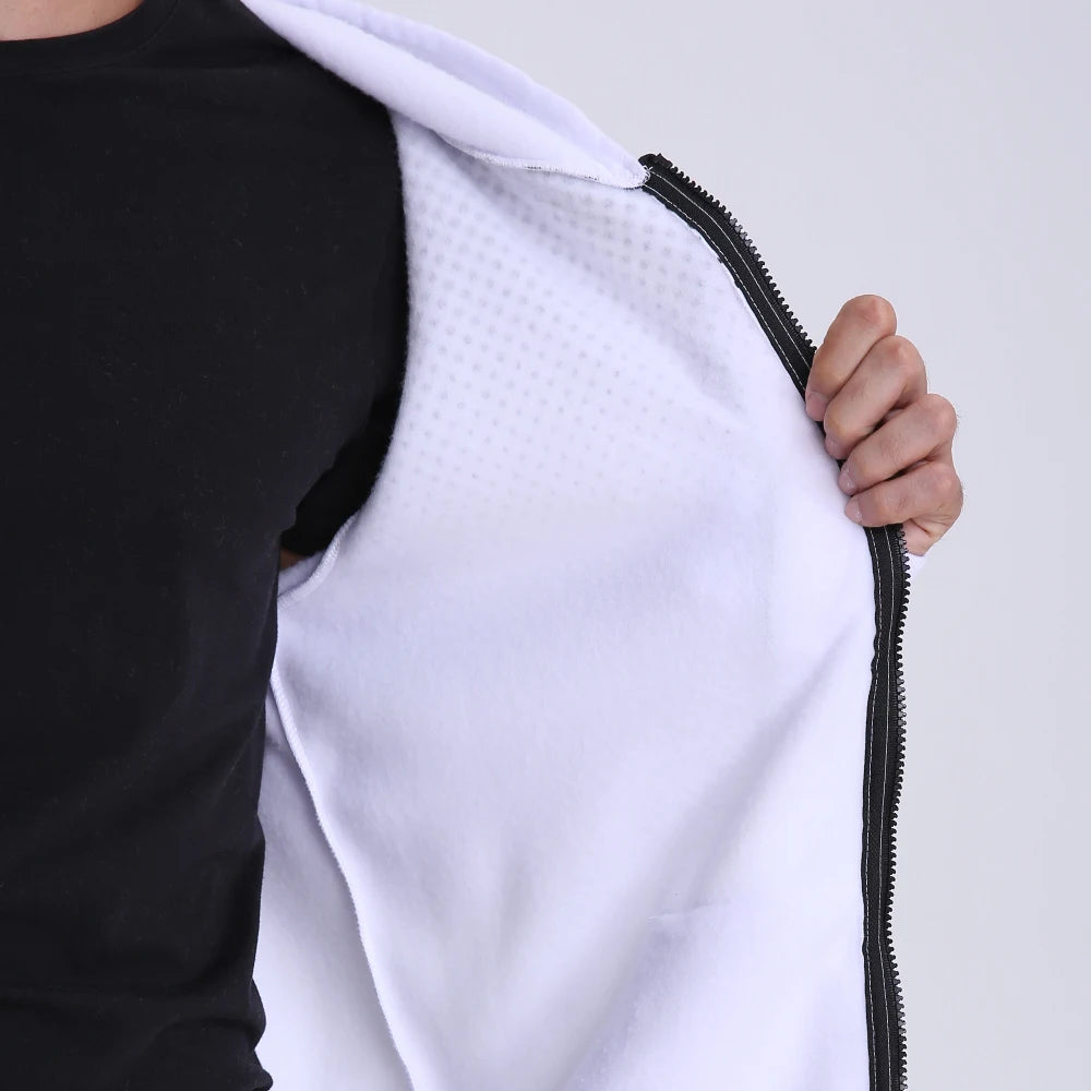 Men's Zip-Up Hoodie with Polka Dot Print, image 5 of 18