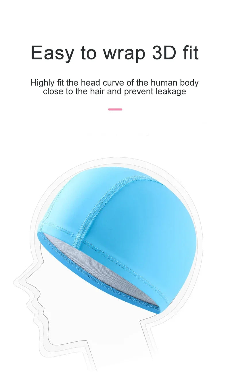 PU Coated Swimming Cap Unisex Comfortable Summer Swimming