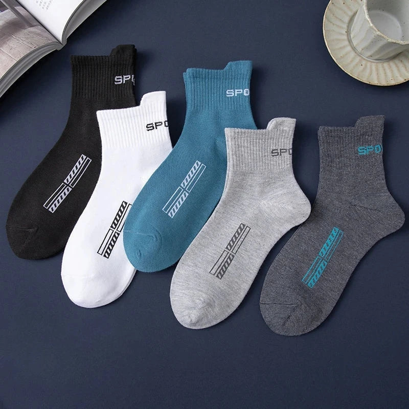 10/20Pairs High Quality Men's Socks Casual Breathable Cotton