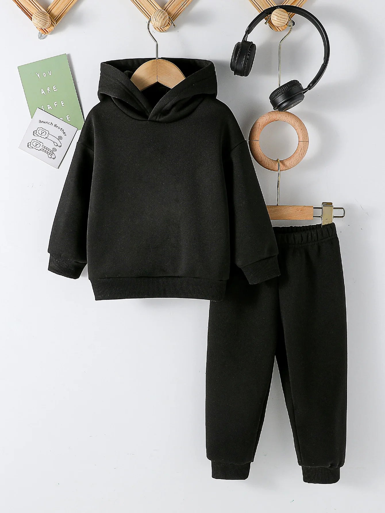 Kids Fashion 2pcs Pullover Hoodie+Pants Suits 1-8Y Years