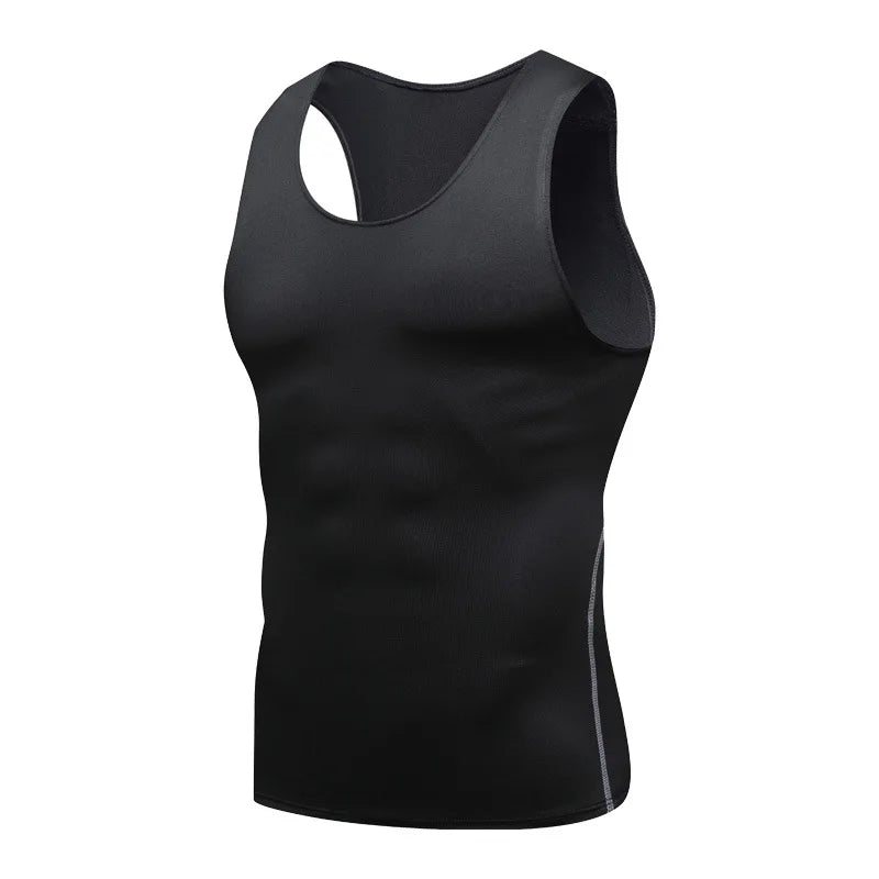 Men's Quick-Dry Compression Gym Vest, image 5 of 11