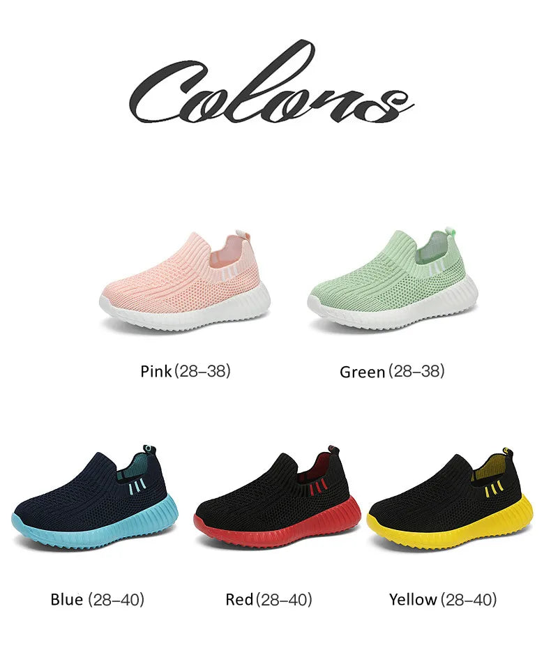 Kids' Slip-On Sock-Style Running Trainers, image 10 of 35