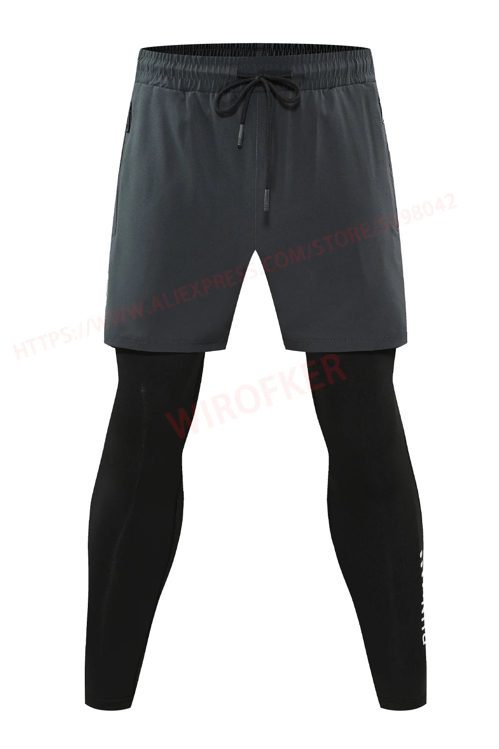 Men's 2-in-1 Double-Layer Running Trousers, image 13 of 20