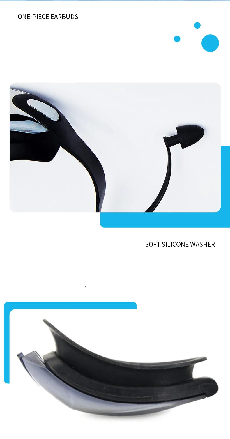 ARENA Professional Adult Anti-fog Swimming Goggles Earplugs Men