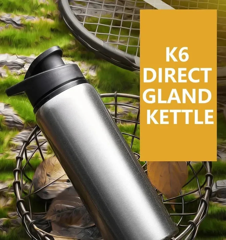 Portable Stainless Steel Water Bottle Bicycle Riding Drinking