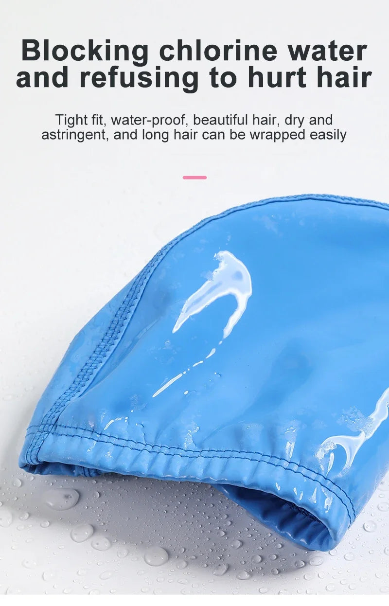PU Coated Swimming Cap Unisex Comfortable Summer Swimming