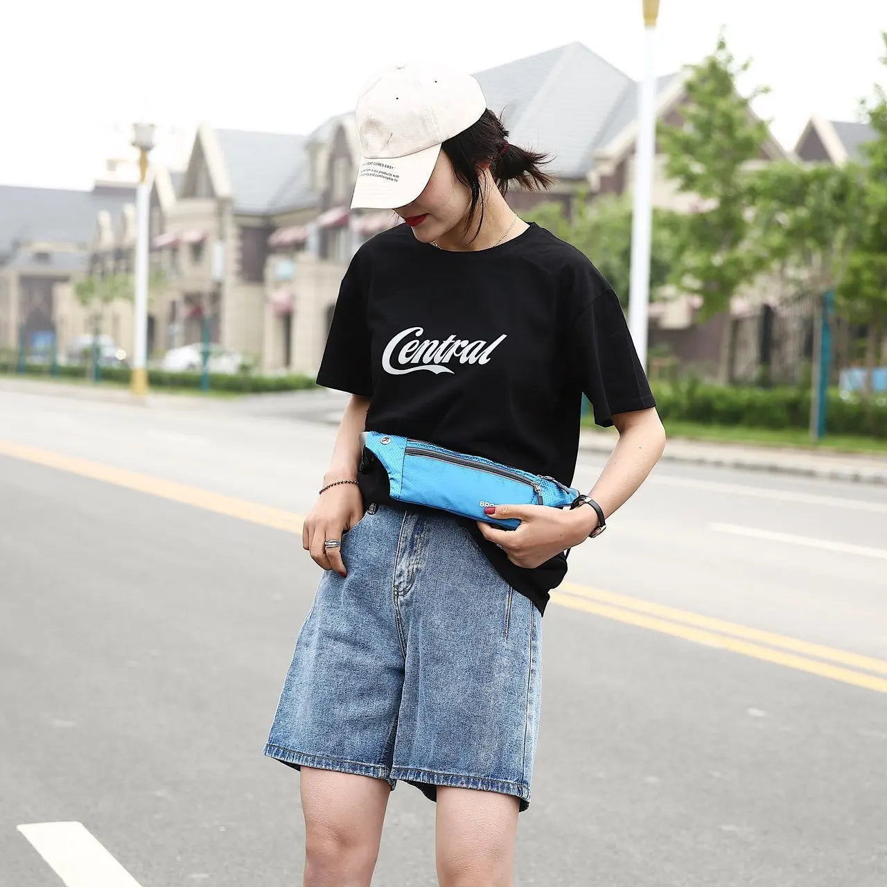 Casual Men Waist Bag Nylon Chest Pack Women