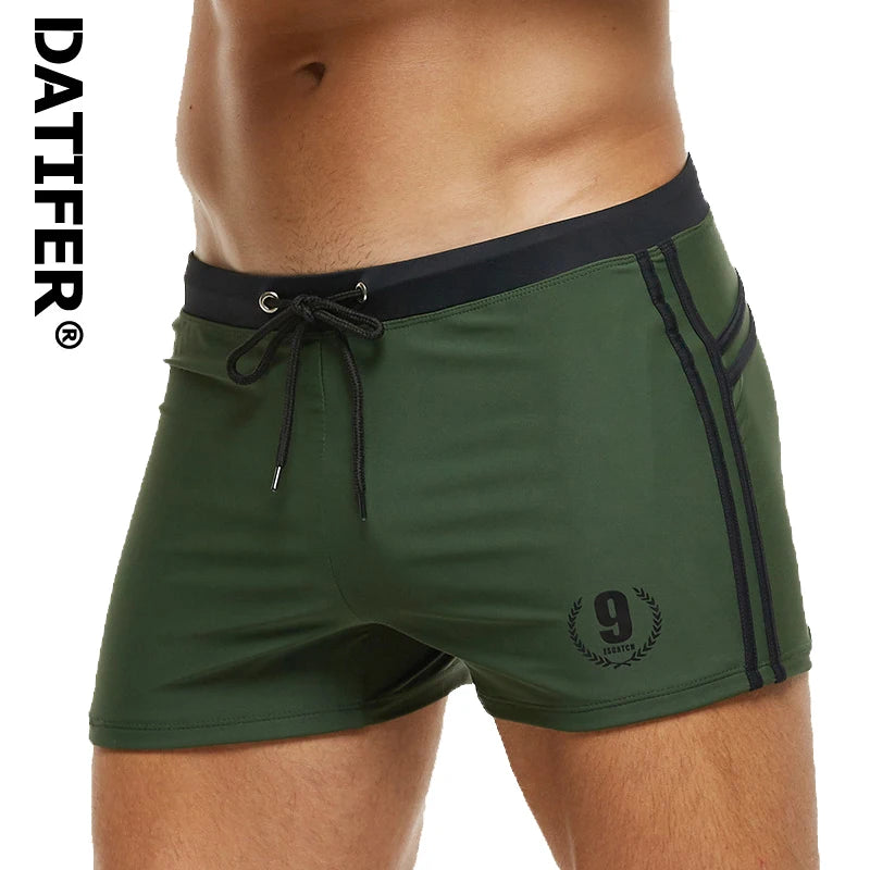 Men's Adjustable-Waist Swim Trunks, M-2XL