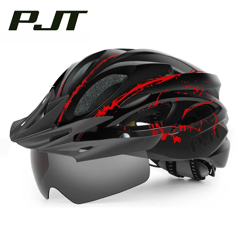 PJT Lightweight Breathable Goggles Bicycle Helmet 4 1